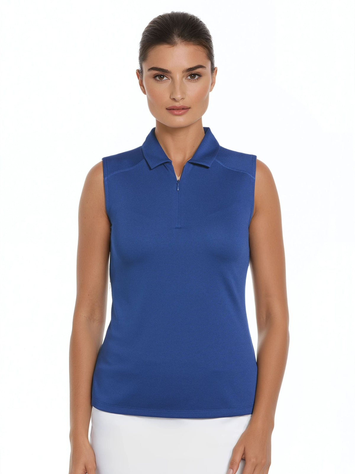Women's Sleeveless Golf Polo Blue Quartz / XS option