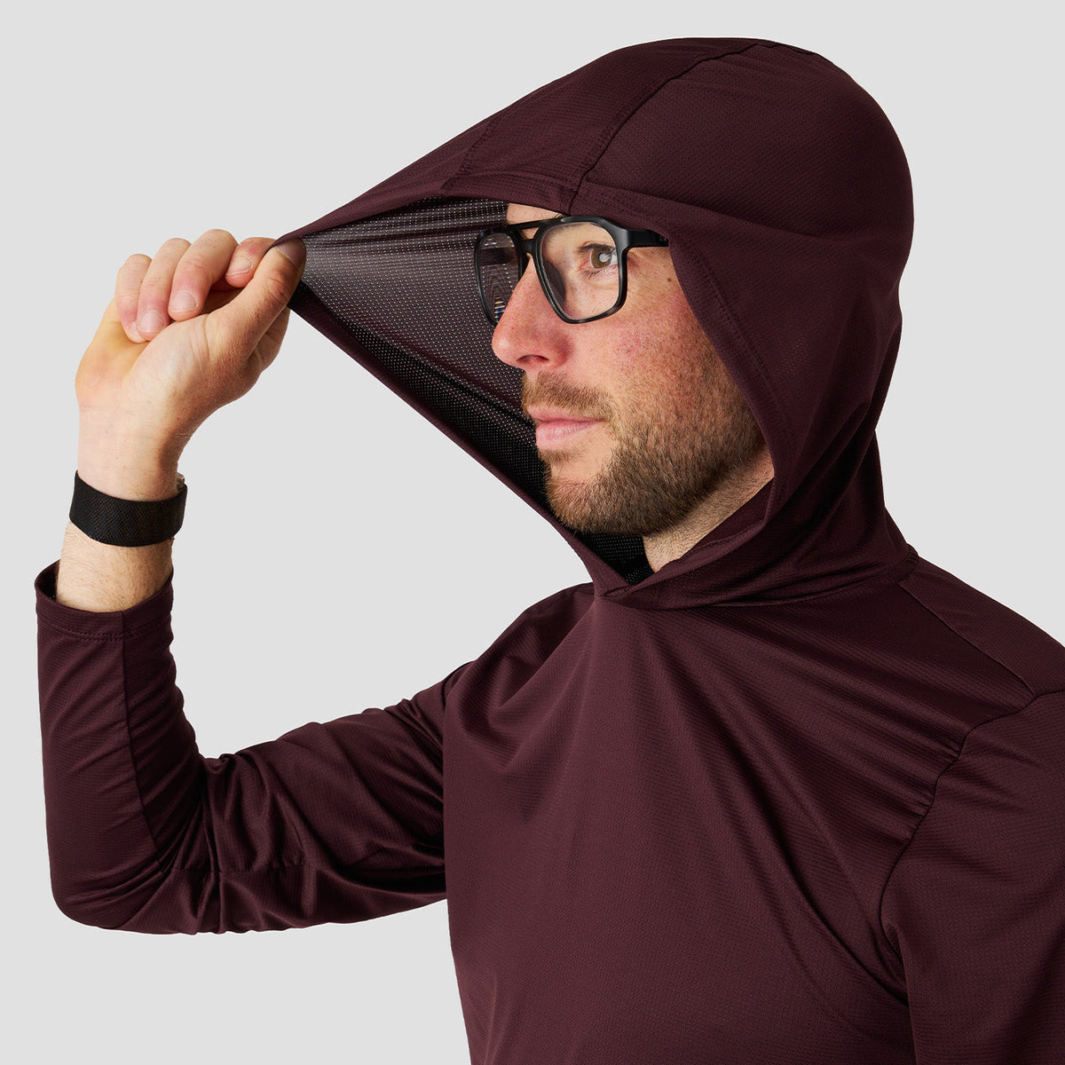 Men's UV Hooded Trail Shirt source view 7