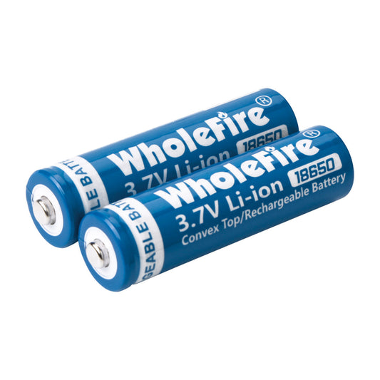 18650 Rechargeable Battery 5000mAh 3.7V Li-ion Button Top 2 Pack