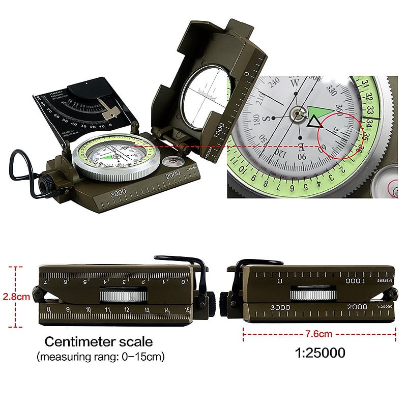 Lensatic Compass source view 8