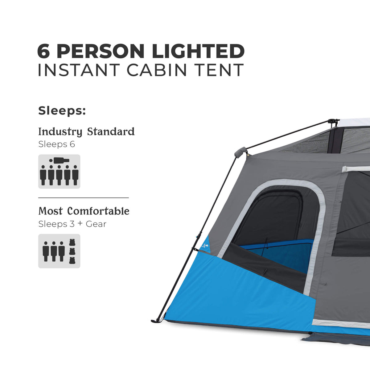 Lighted Instant Cabin Tent source view 8