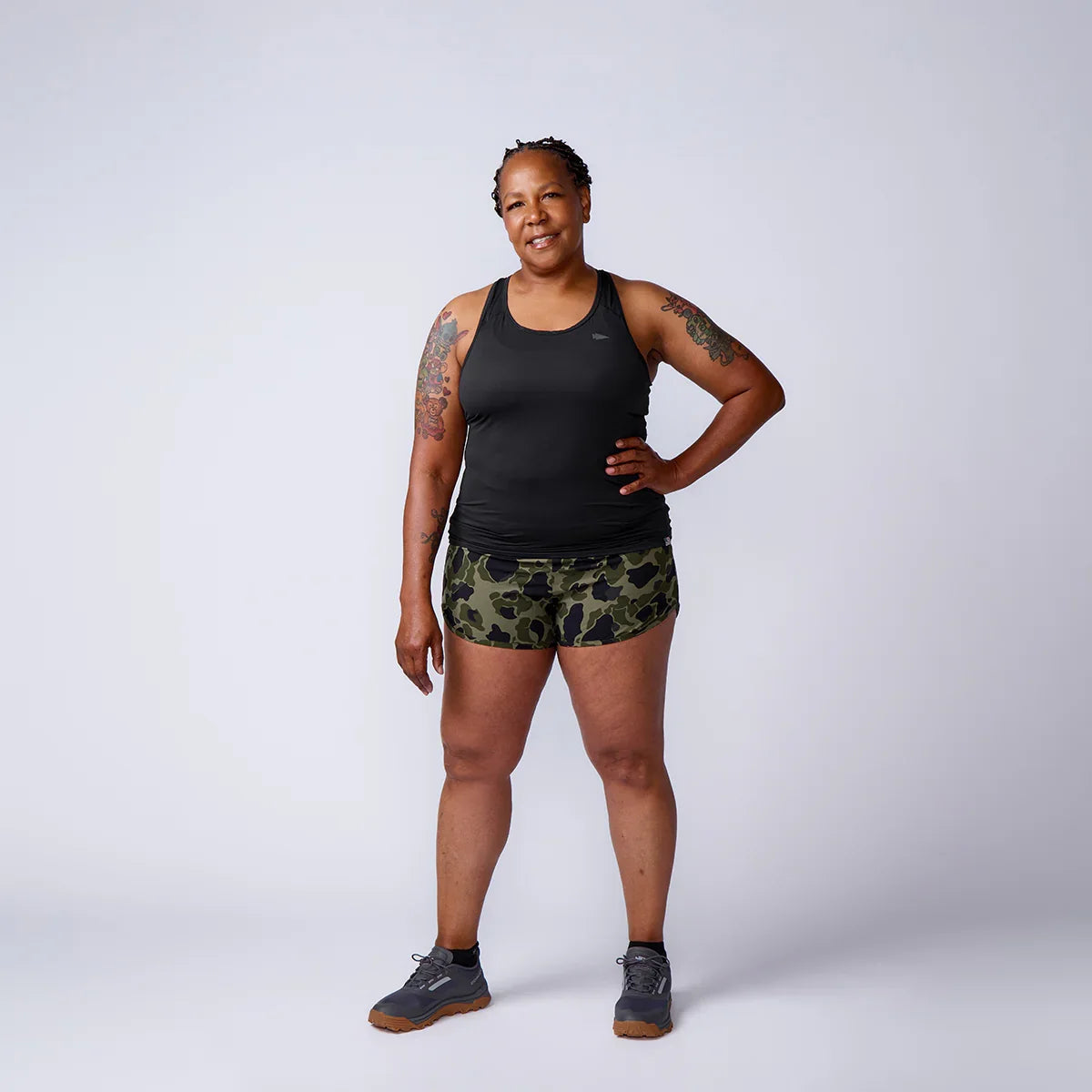 Women's Training Shorts Ranger Camo / 2 option