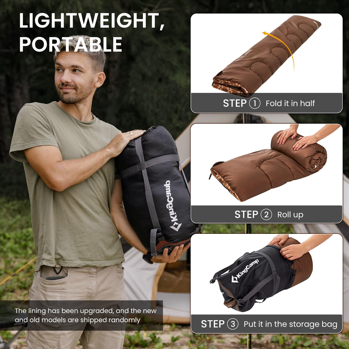 Wide Flannel Camping Sleeping Bag source view 8