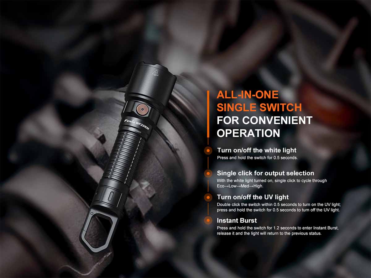Rechargeable UV Work Flashlight source view 8