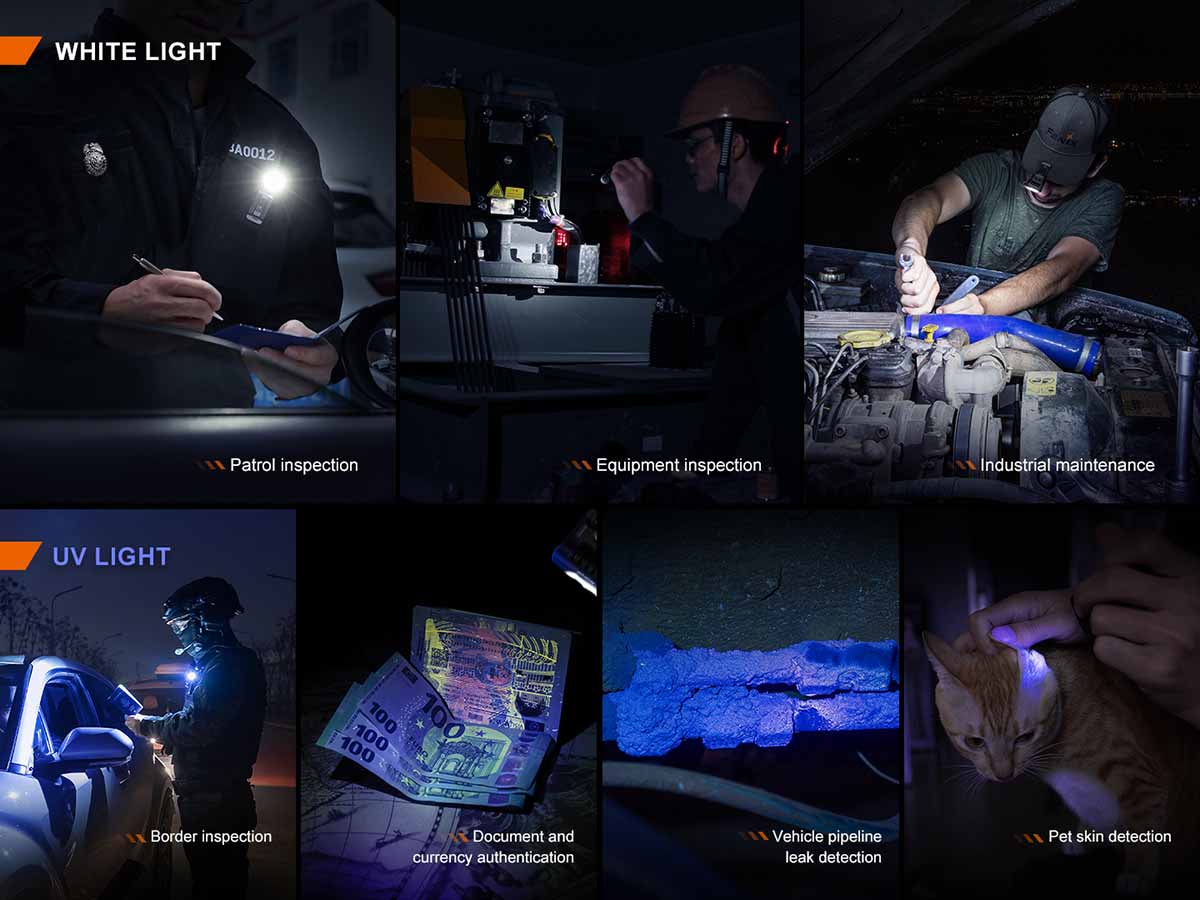 Rechargeable UV Clip-On Flashlight source view 8