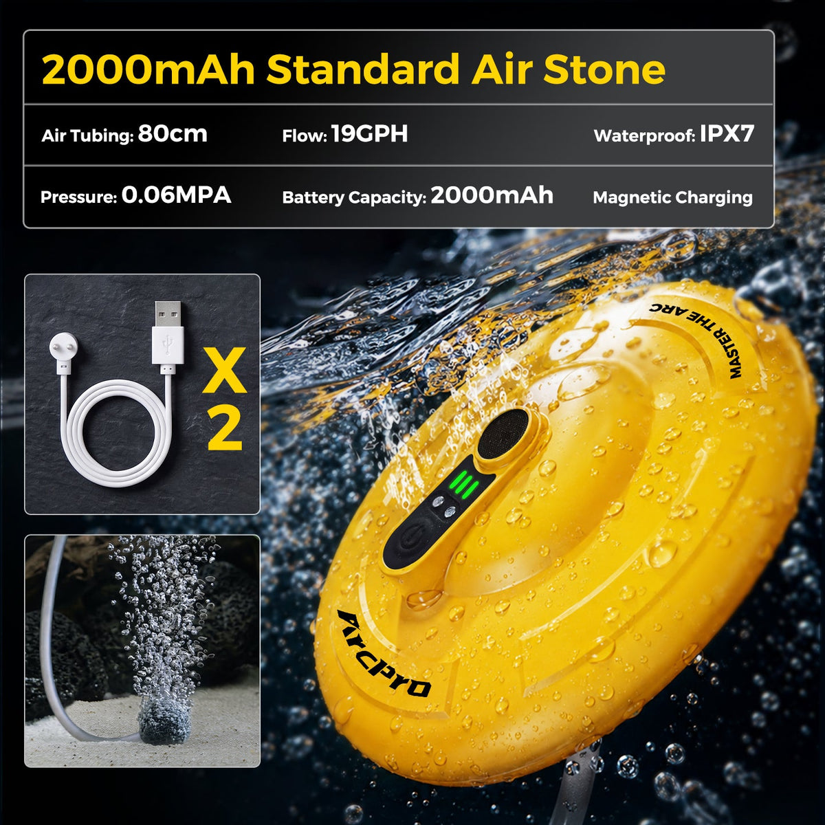 Live Bait Aerator X500 Floating Aerator(2000mAh) option
