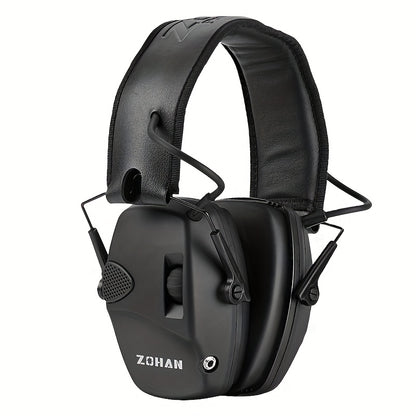 Electronic Shooting Earmuffs NRR 22dB Active Noise Cancelling Hearing Protection with Sound Amplification - Foldable Adjustable Ear Muffs for Shooting Range Hunting Mowing, Pink Green Brown Blue Black Camo