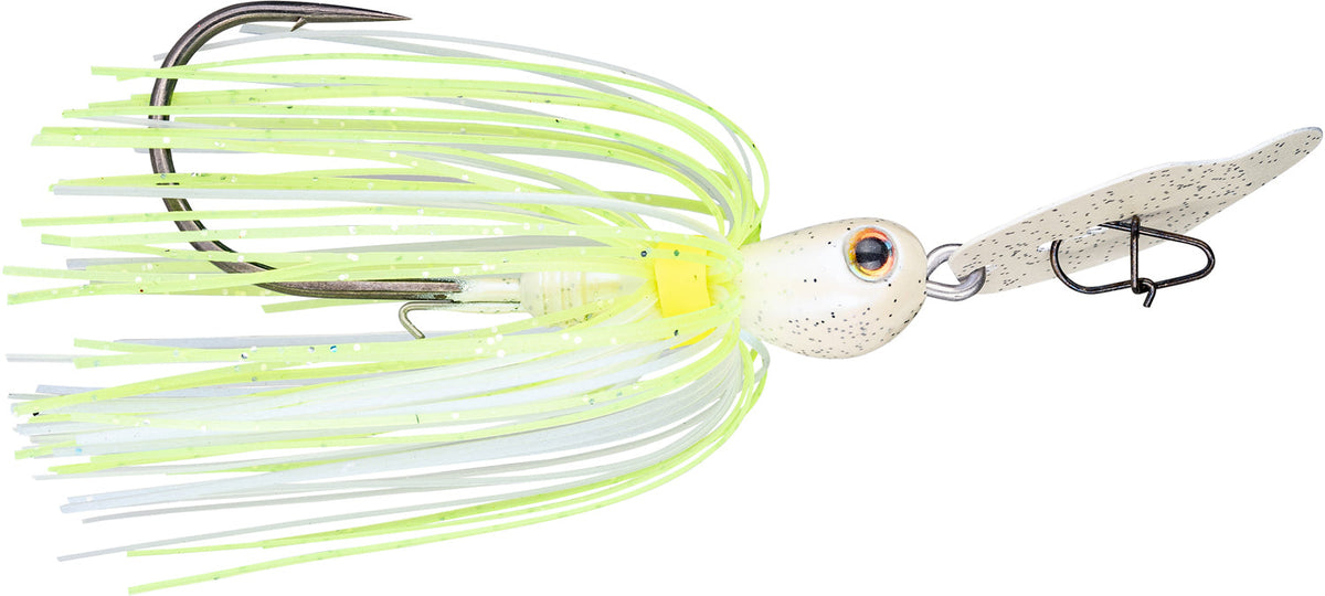 Bladed Jig Chartreuse Blue Glimmer / 3/8 oz option