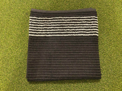 Golf Towel Limited Edition Black w/ White Stripes option