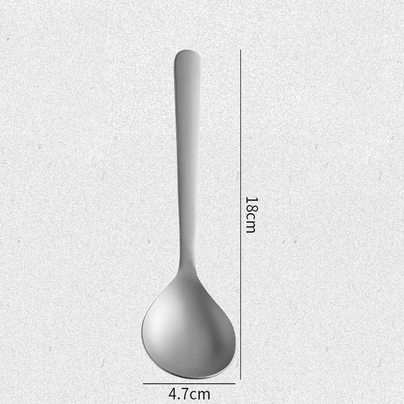 Titanium Camping Spoon Sanding round spoon option
