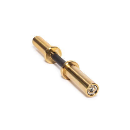 Loadable Dumbbell Handle Black Cerakote Shaft + Gold Titanium-Plated Sleeves / Single option