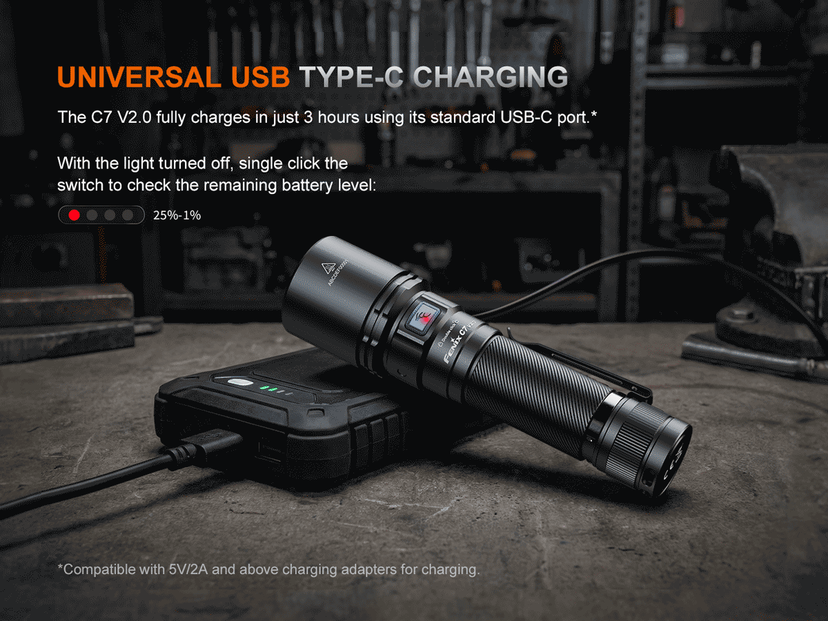 Rechargeable Long-Range Flashlight source view 9