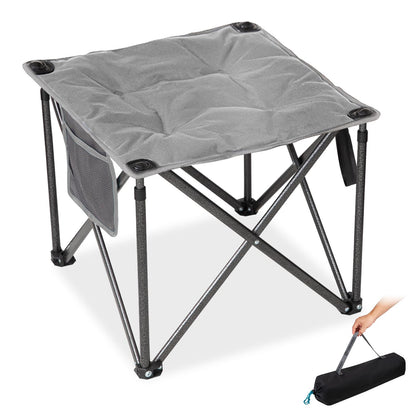 Padded Folding Camping Stool Grey / 1-PACK option