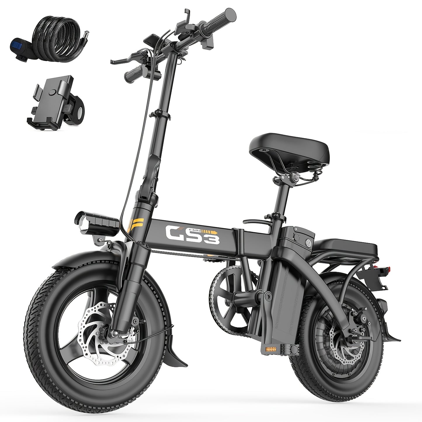 Folding Electric Bike 14" – 500W-740W City Commuter E-Bike