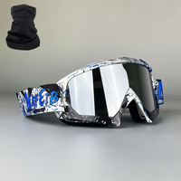 Graffiti White Blue Silvery Piece And Headscarf