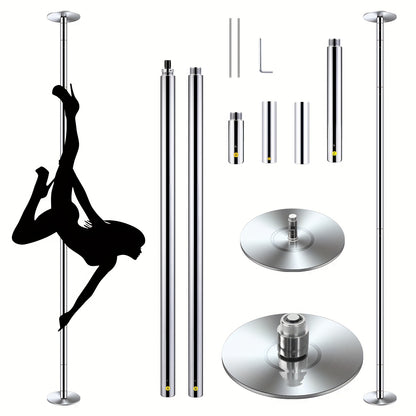 Professional Dance Pole 45mm – Spinning & Static Modes, Height Adjustable, Portable for Home Studio Club