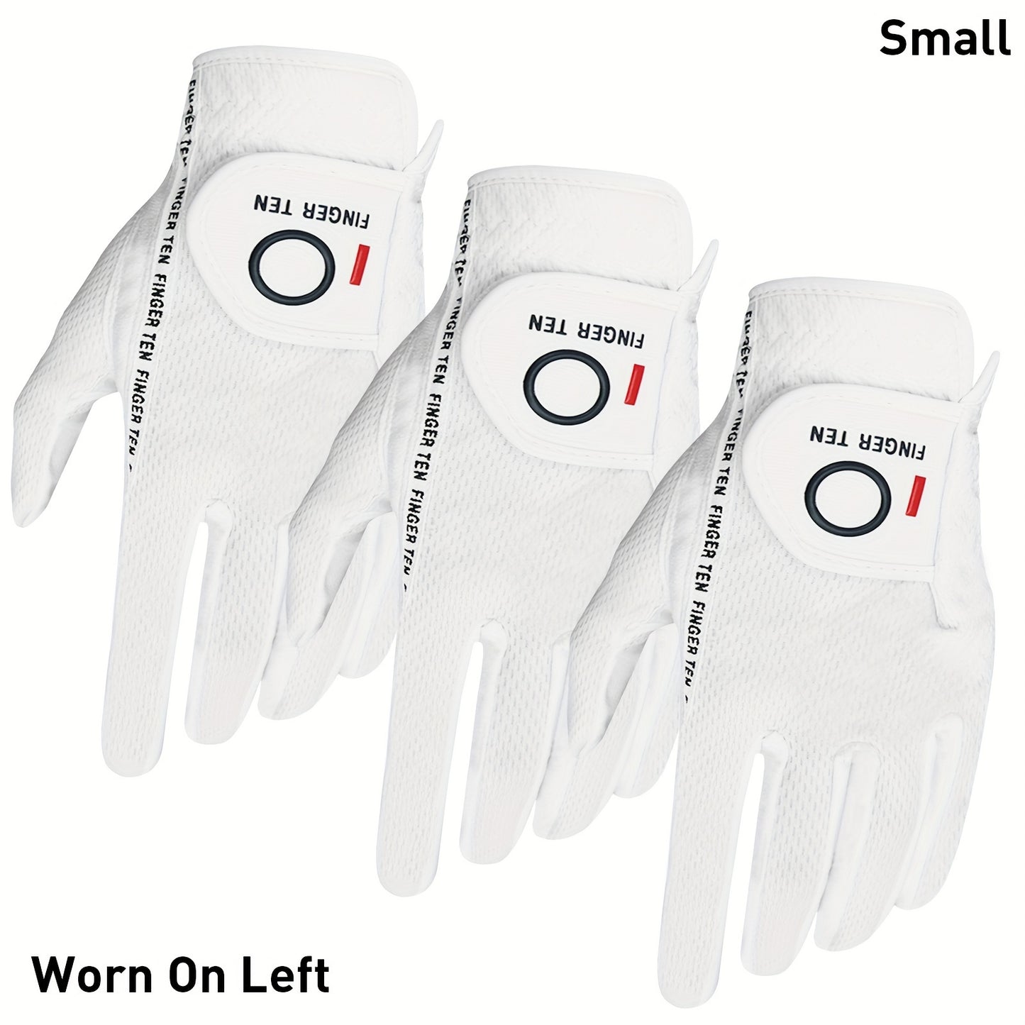 Wet Weather Golf Gloves Rain Grip 3-Pack for Men | Breathable Water-Resistant Golf Gloves for Left & Right Hand – Durable Comfortable Fit in Hot & Wet Conditions (Black, Gray, White | S–3XL)