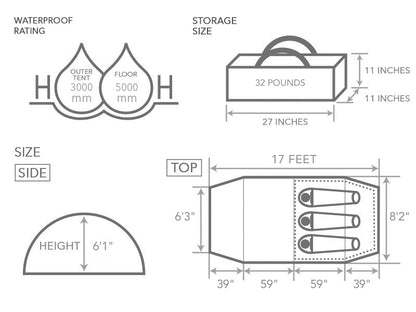 Multi-Room Tunnel Camping Tent source view 10