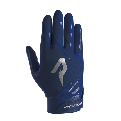 Youth Football Gloves Youth X Small / Navy Blue option