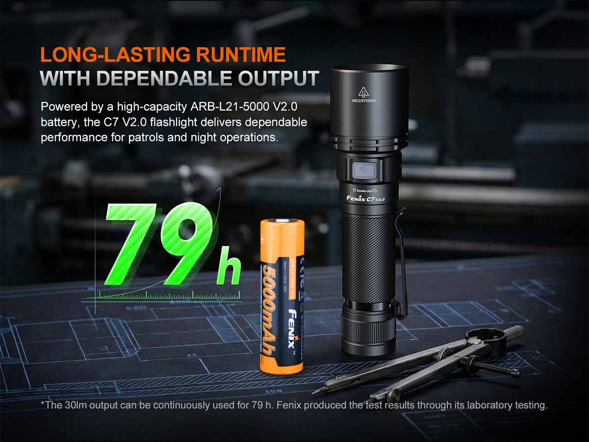 Rechargeable Long-Range Flashlight source view 10