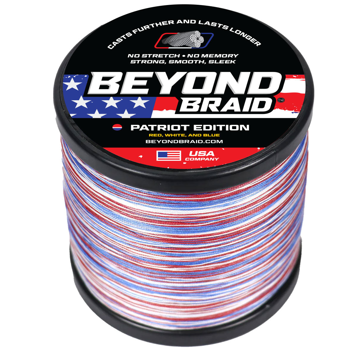 Braided Fishing Line Patriot - Red White Blue / 8LB option