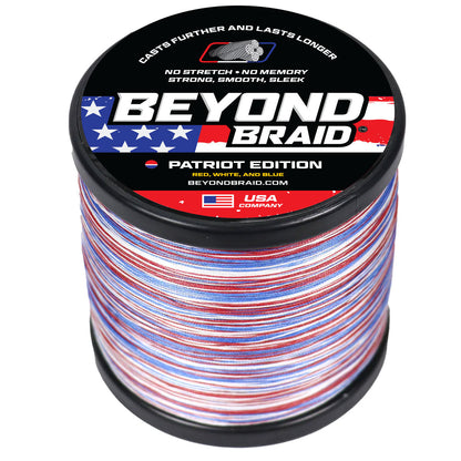 Braided Fishing Line Patriot - Red White Blue / 8LB option