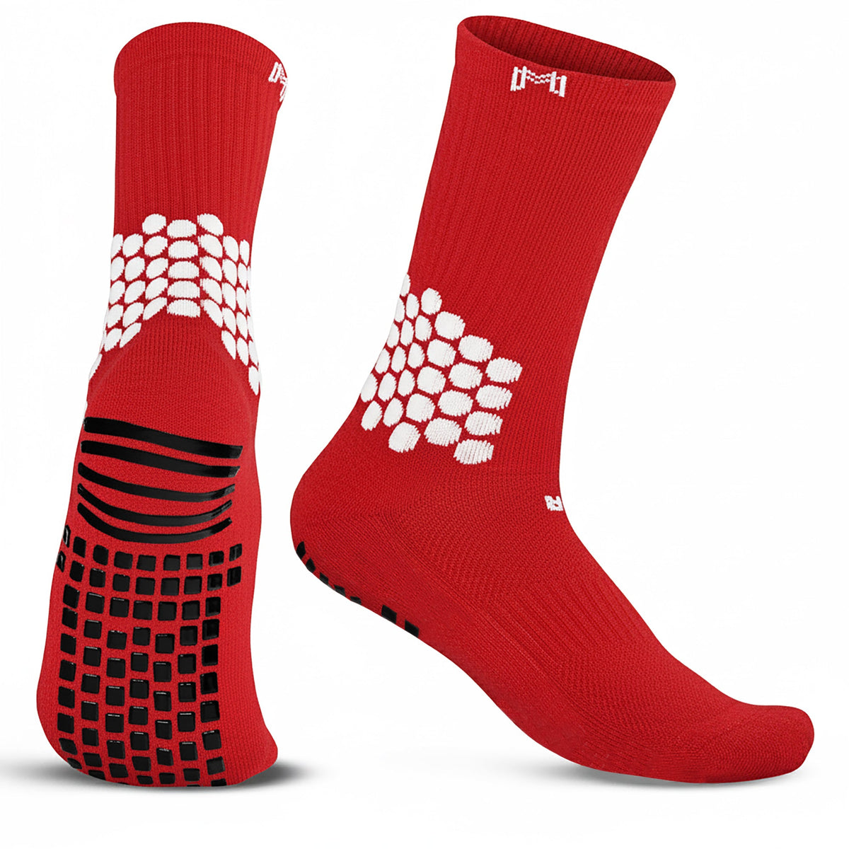 Soccer Grip Socks Adult / Red / A option