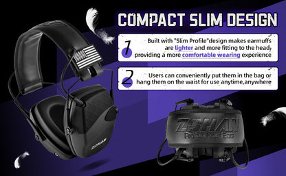 Electronic Shooting Earmuffs NRR 23dB – Sound Amplification