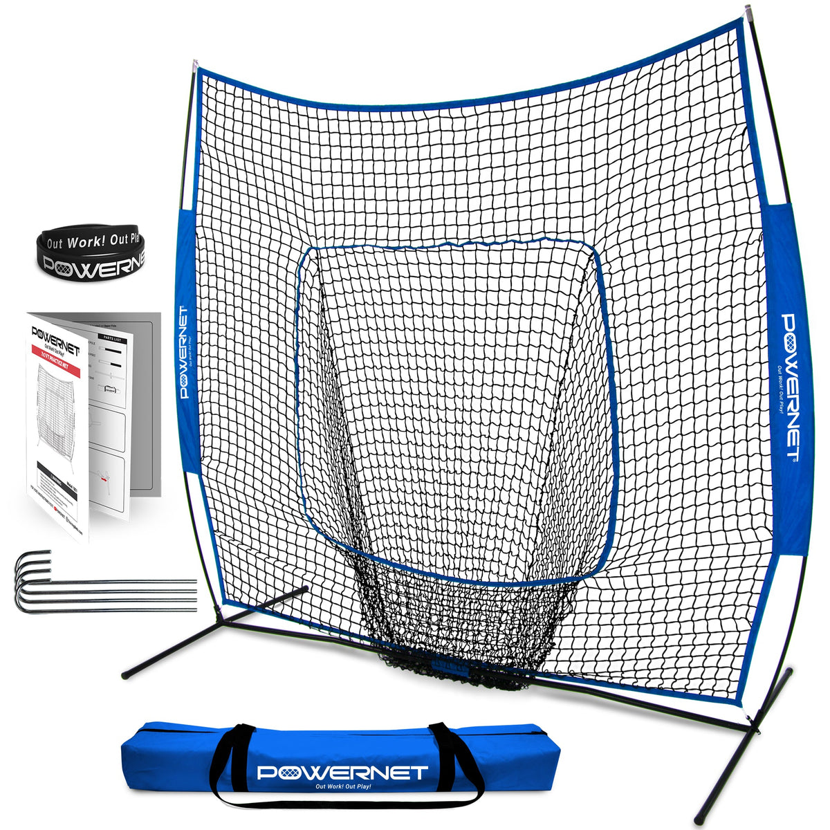 Baseball Softball Training Net Royal Blue option