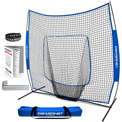 Baseball Softball Training Net Royal Blue option