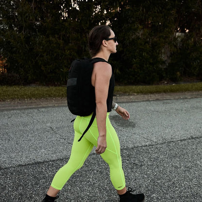 Women's Cropped Training Leggings Acid Lime / 2 / Pockets option
