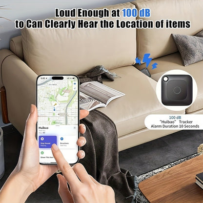 Bluetooth Item Tracker Smart GPS Finder 1/2/4 Pack - 1.43" Mini Wireless Tracker, High Decibel Alarm, App Control for Keys, Wallet, Luggage, Bags & Cars