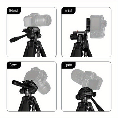 Adjustable V-Shape Shooting Tripod Stand 21-59 Inch, Heavy Duty Rifle Gun Rest Tripod for Outdoor Hunting Shooting Practice Photography, Portable Folding Bipod Tripod with V Yoke for Range and Field Use