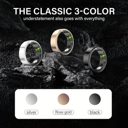 Waterproof Smart Ring – Sleep & Fitness Tracker for Men Women