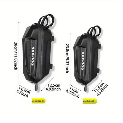 Electric Scooter Handlebar Bag Front Storage 2L Large Capacity – Portable Waterproof Handlebar Pouch for Phone, Wallet & Essentials, Universal Fit for E-Scooter, Bike & Bicycle