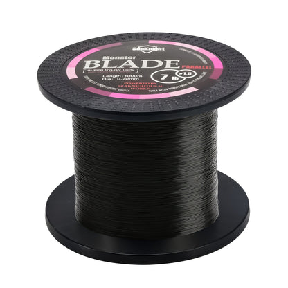 Monofilament Fishing Line 1000M / 1093Yds – Nylon Mono Line for Freshwater & Saltwater, 2-35LB, Black & White