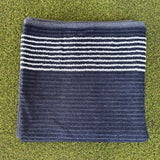 Navy Blue w/ White Stripes
