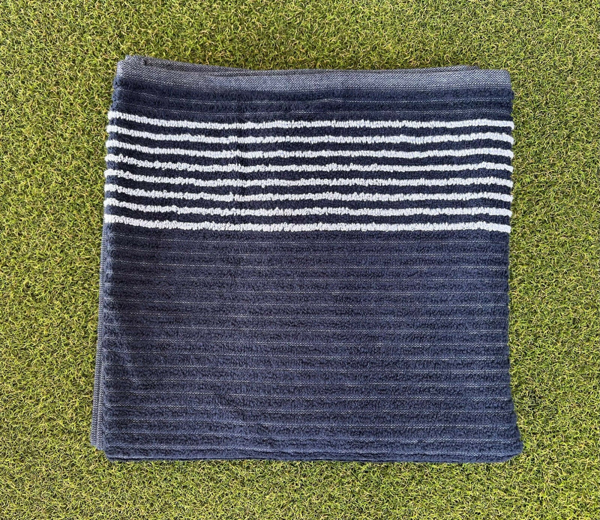 Golf Towel Navy Blue w/ White Stripes option