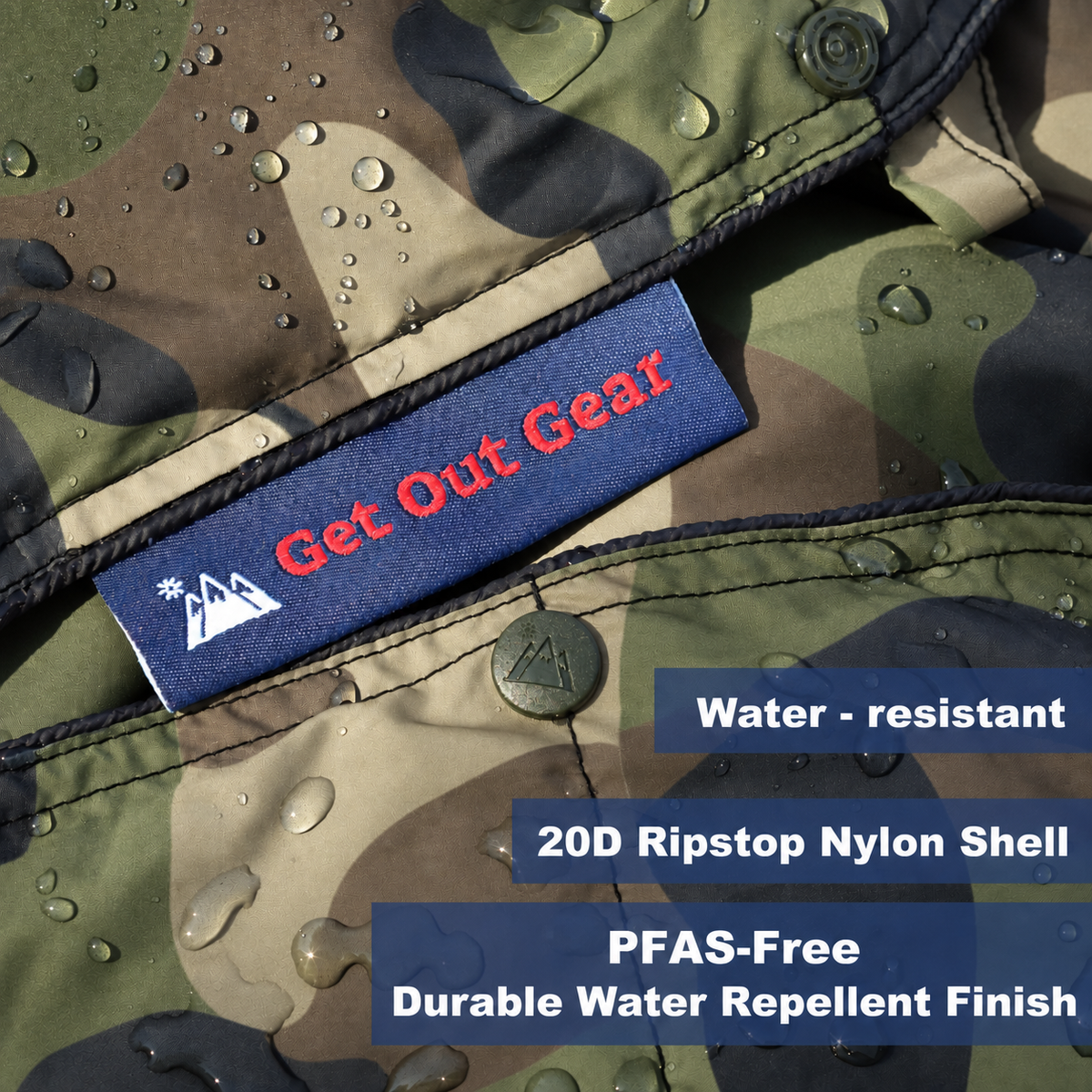 Convertible Camouflage Camping Blanket source view 12