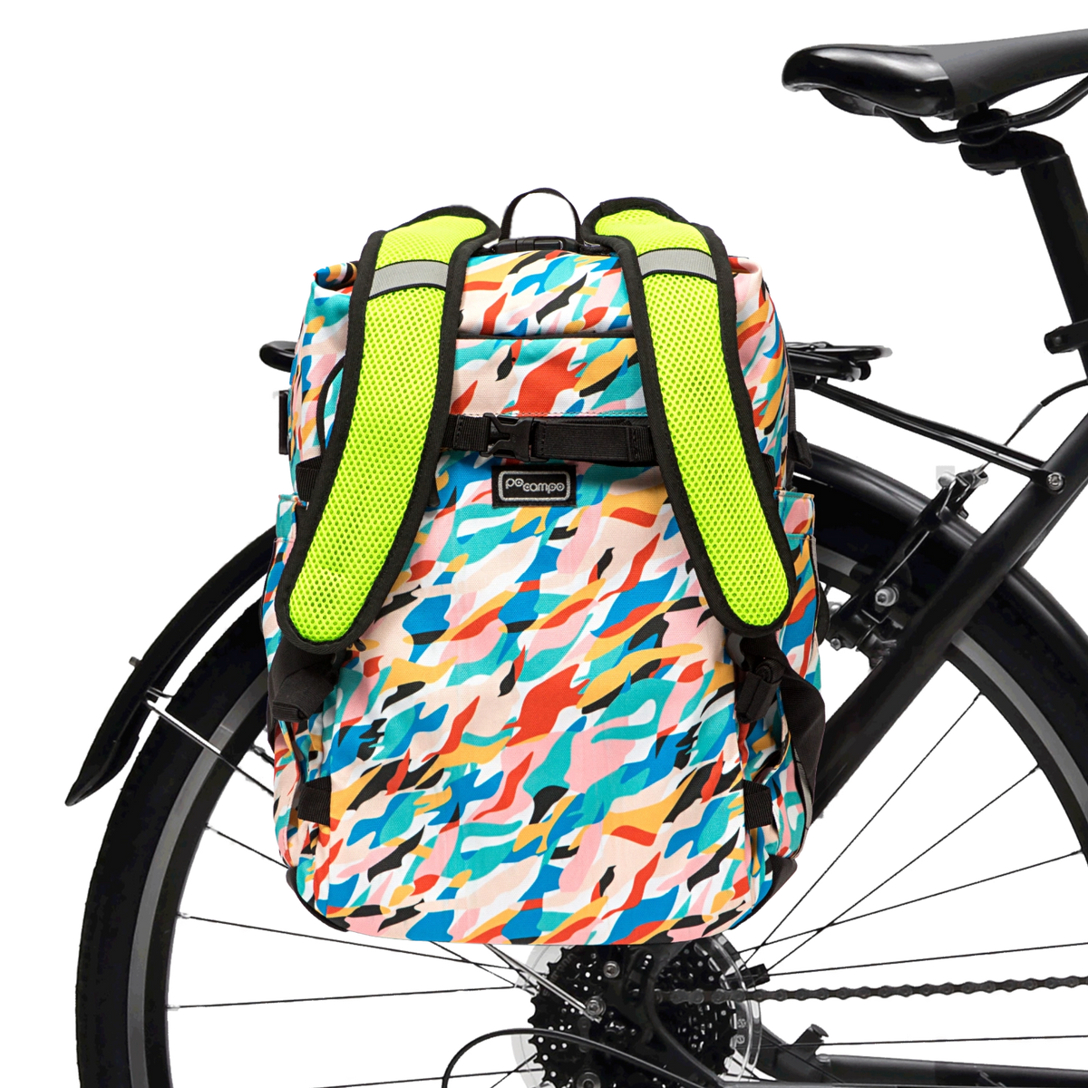 Convertible Bicycle Pannier Waves option