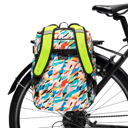 Convertible Bicycle Pannier Waves option