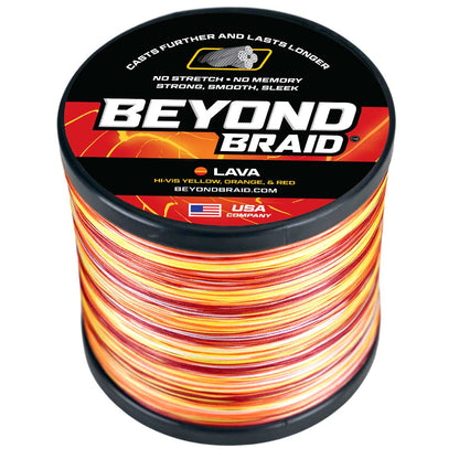 Braided Fishing Line Lava - Orange Yellow Red / 8LB option