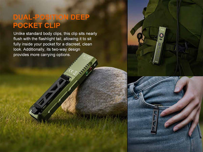 Rechargeable Flat EDC Flashlight source view 12