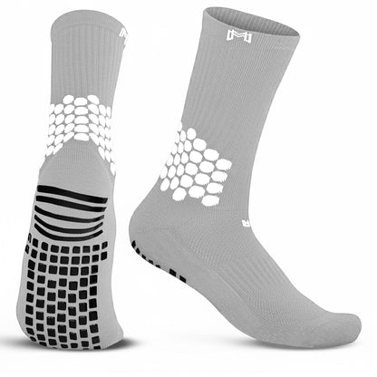 Soccer Grip Socks Adult / Gray / A option