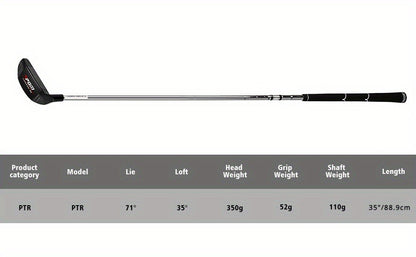 Golf Chipper Club Stainless Steel Head Regular Flex Steel Shaft 35 or 43 Degree Loft Blade Putter for Men Women Short Game Chipping Putting Wedge Championship Legal