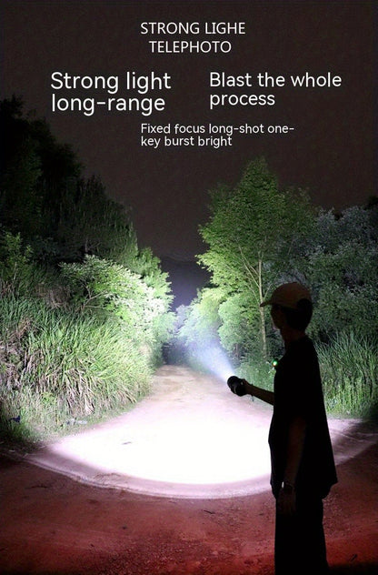 Magnetic LED Flashlight, 3000 Lumen Super Bright Rechargeable Torch with Strong Magnet Base, 300M Long Range Flood Beam for Outdoor, Camping, Household & Emergency Use