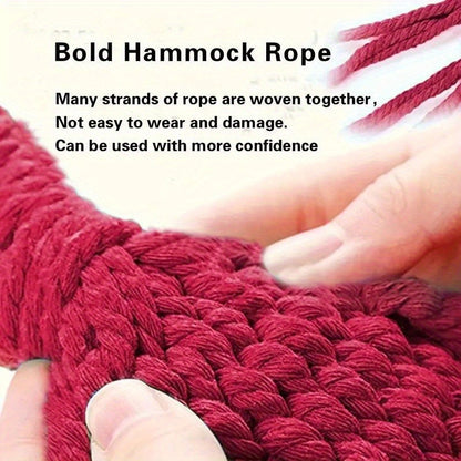 Camping Hammock Single Person Colorful Fabric Anti-Roll Design 330 lbs Capacity with Tree-Friendly Straps Portable Carrying Bag Outdoor Indoor Backyard Lounging