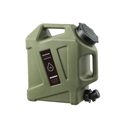 Water Storage Container with Spigot 2 Handles BPA Free PVC Collapsible Water Jug for Camping Outdoor RV Hiking Emergency Survival Portable Water Tank 3.2Gal 5Gal 2.6Gal Multi-Color Options
