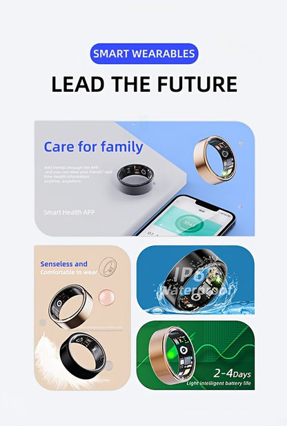 Smart Ring Fitness Tracker – IP68 Waterproof Health Monitor