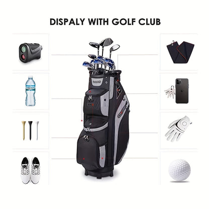 Golf Cart Bag with Full-Length Dividers – Sturdy Spacious Stand Bag with Multiple Pockets for Golf Club Organization, Accessories Storage, Men & Women Golfers
